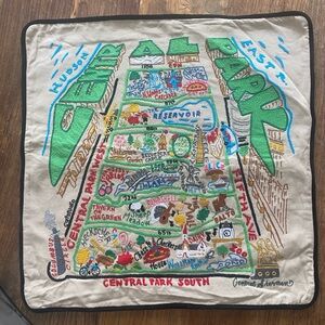 Embroidered Central Park Pillow Cover